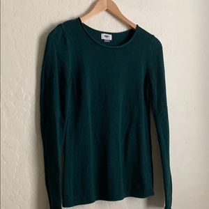 Old Navy - Dark Green Crew Neck Sweater